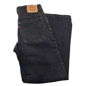 Levi's womens 550 Relaxed Fit Black Jeans Size 16 Reg 28 x 28 (actual 28 x 27.5)